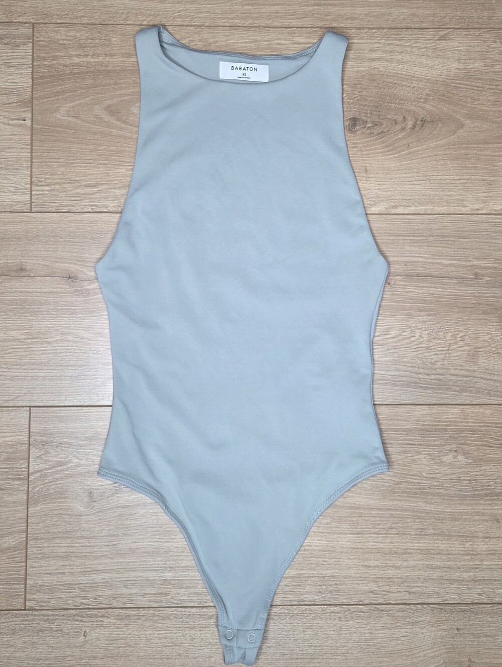Babaton Contour High Neck Bodysuit Sage Green XS